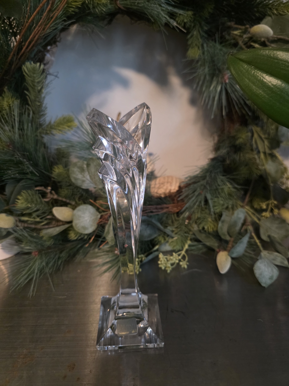 Mikasa Clear Crystal Candle Holder